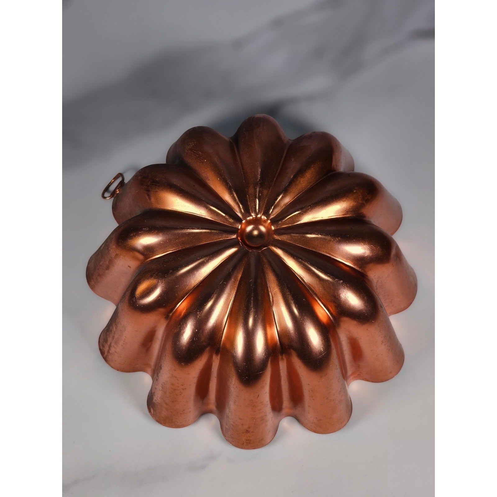 Vintage Copper Fluted Tart Pan Fluted Bowl Dessert Pan
