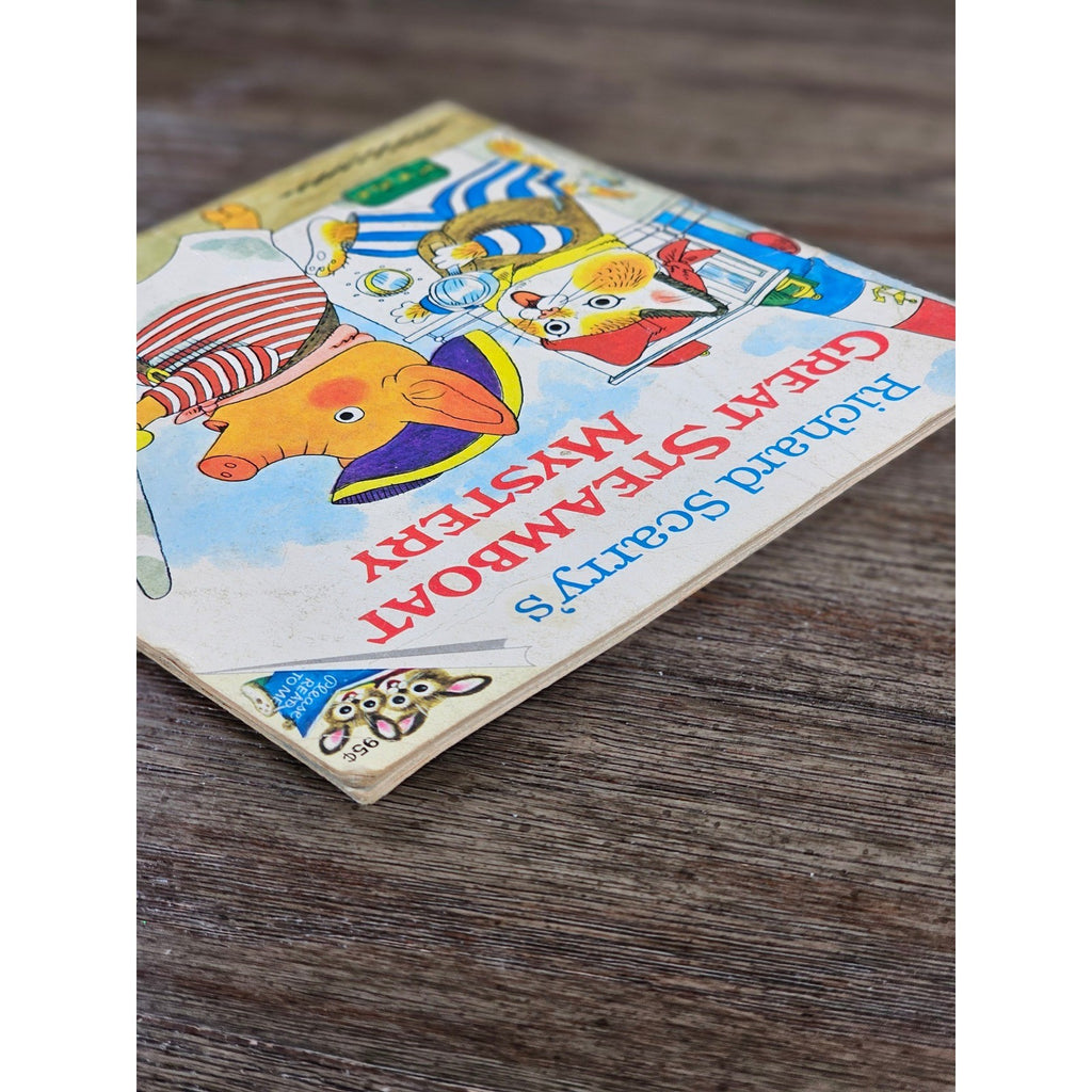 Richard Scarry Great Steamboat Mystery 1975 Pictureback Book