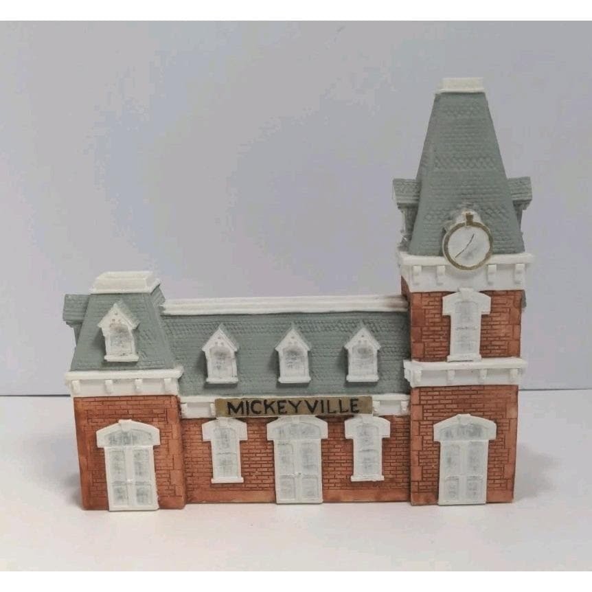 Disney Mickeyville Main Street Train Station 1980 Vintage Resin