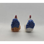 Vintage Rooster Salt Pepper Shakers Ceramic Farmhouse Set