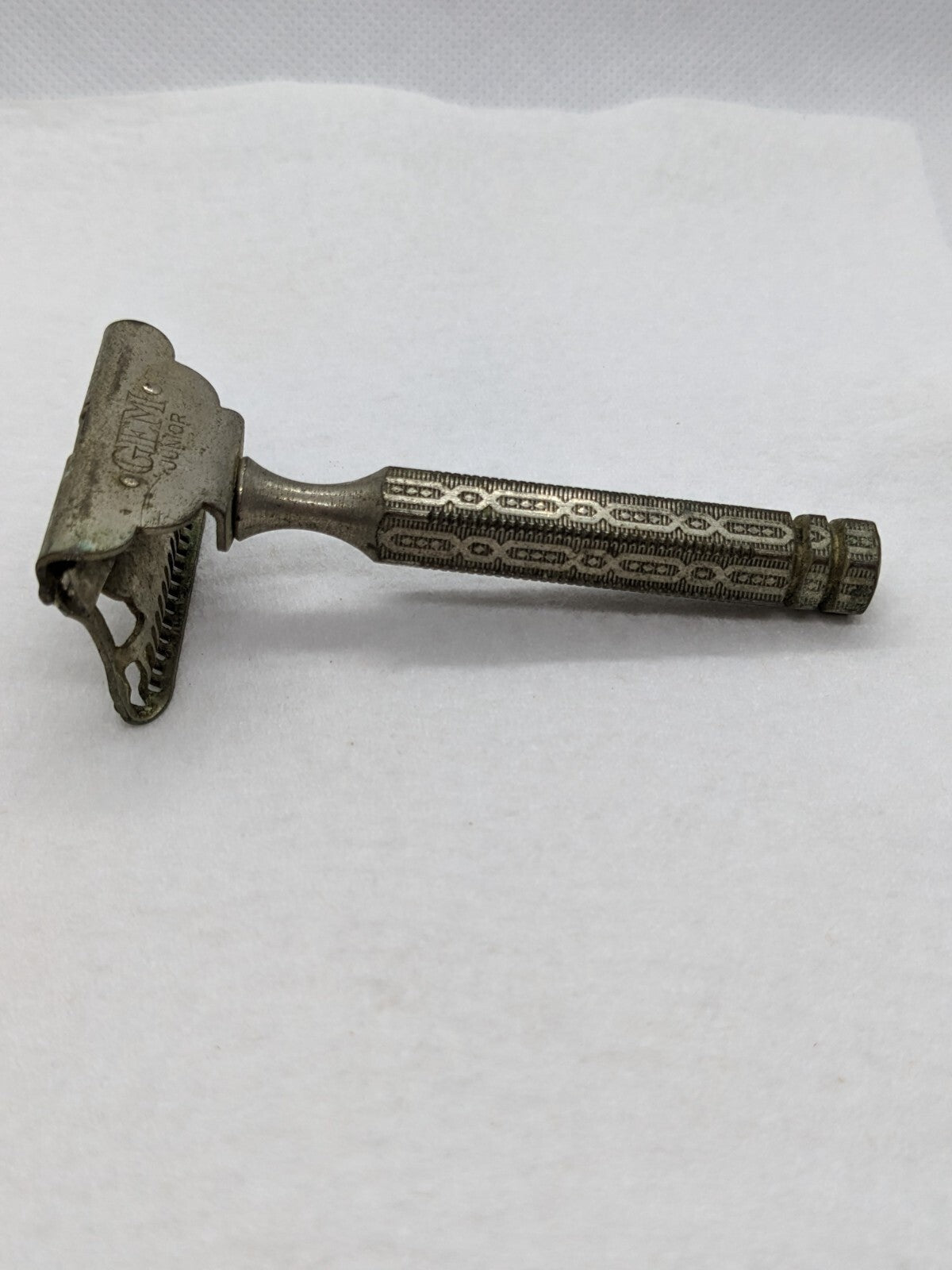 Antique Gem Junior Single-Edge Safety Razor With Ornate Handle - Collectible Vin