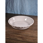 Vintage Chantal White Ceramic Pie Plate 11 Inch Fluted Rim Oven Safe