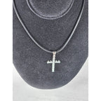 Vintage Sterling Silver Cross Pendant Necklace Faith Jewelry
