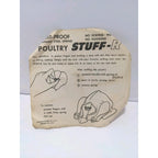 Vintage Poultry Stuffer Stainless Steel Kitchen Tool