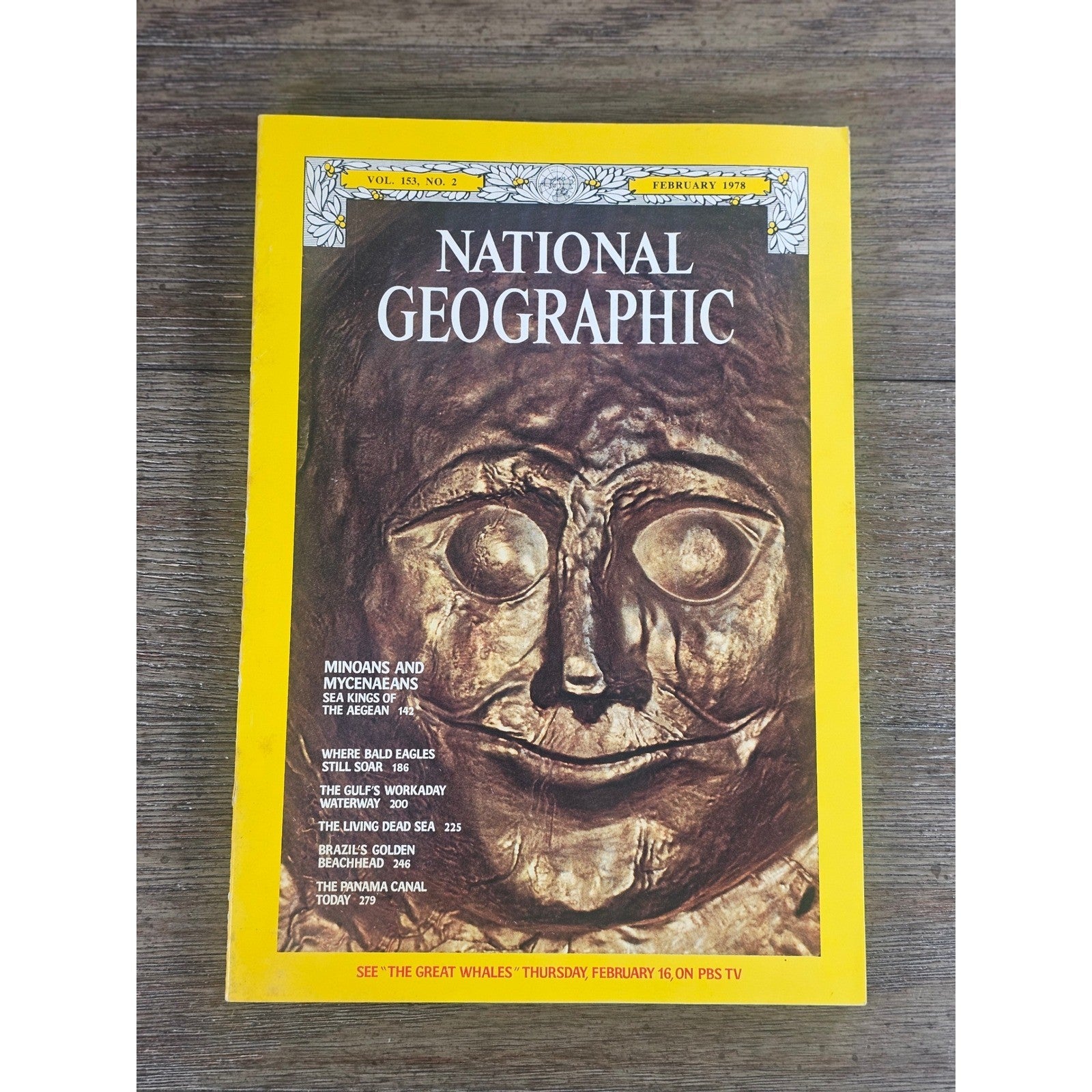 Vintage National Geographic Magazine February 1978 Minoans Mycenaeans