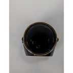 Art of Chokin Dolphin Mini Vase Black Gold Japan 5" Vintage