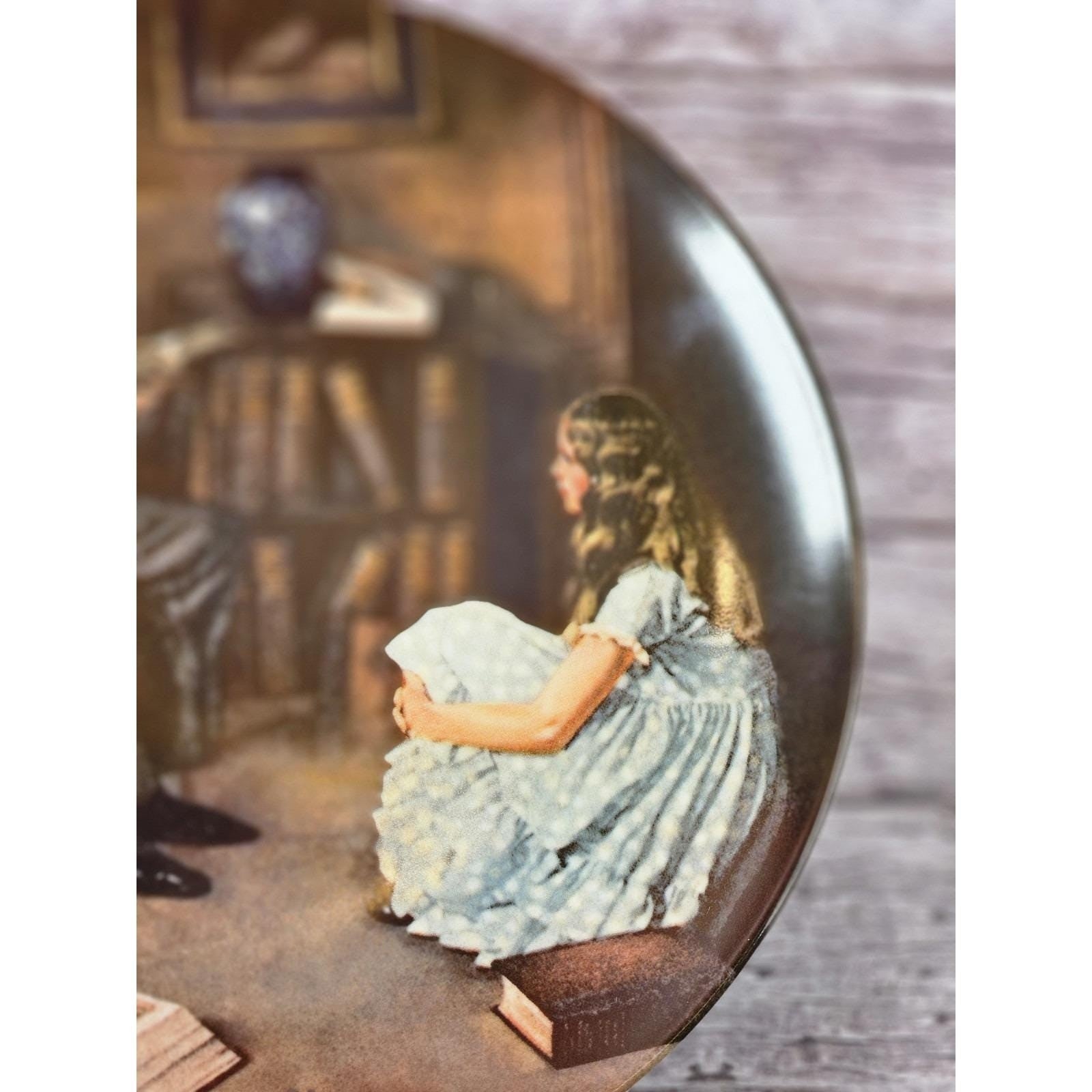 1984 Knowles Norman Rockwell The Storyteller Plate 8.5" Heritage