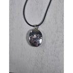 Vintage Hindu Deity Pendant Necklace Oval Religious Medallion