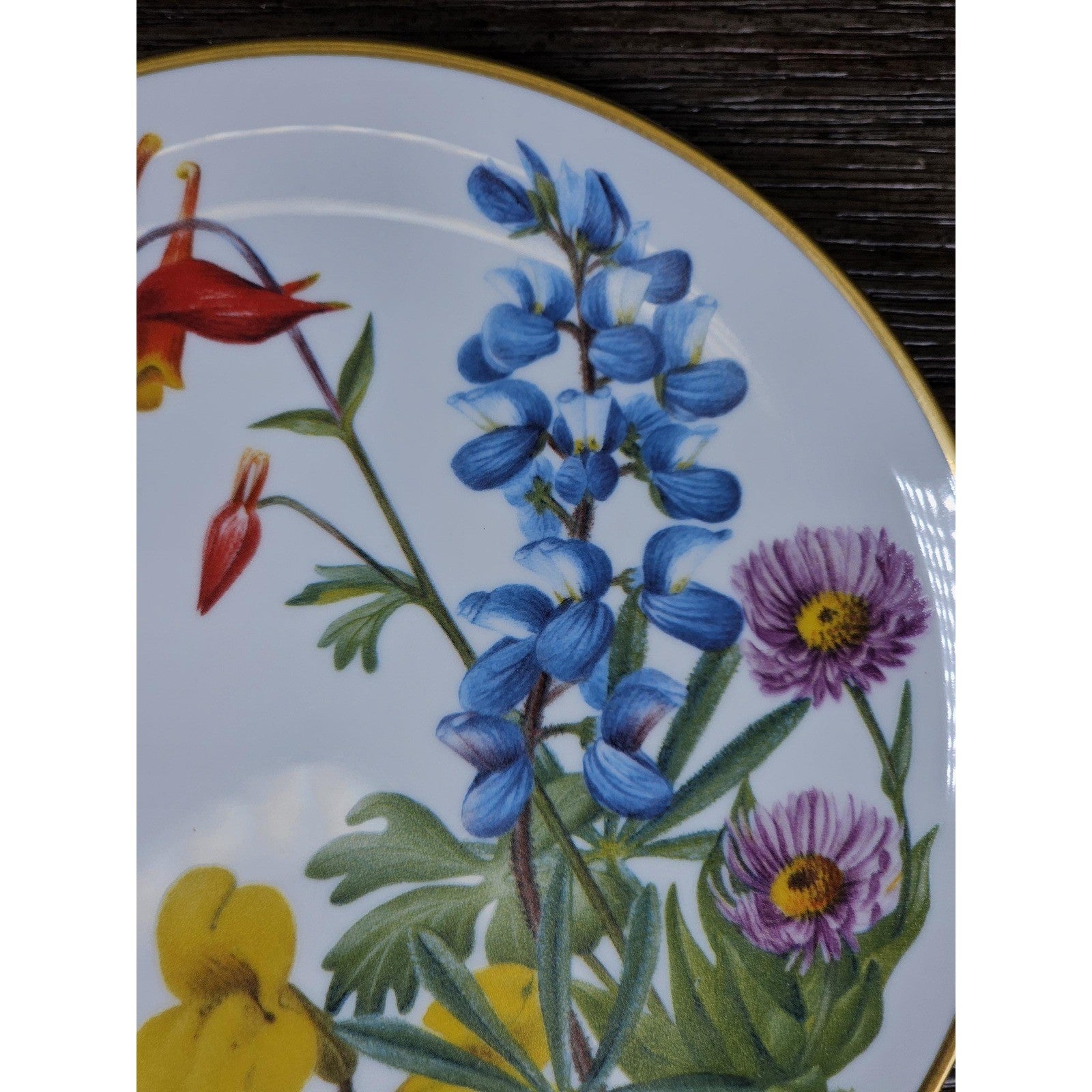 Vintage Franklin Mint Wildflowers of the Northwest Plate 1978 Bavarian Porcelain