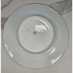 Vintage RS Prussia Octagonal Plate Hand Painted Swans Floral Germany READ