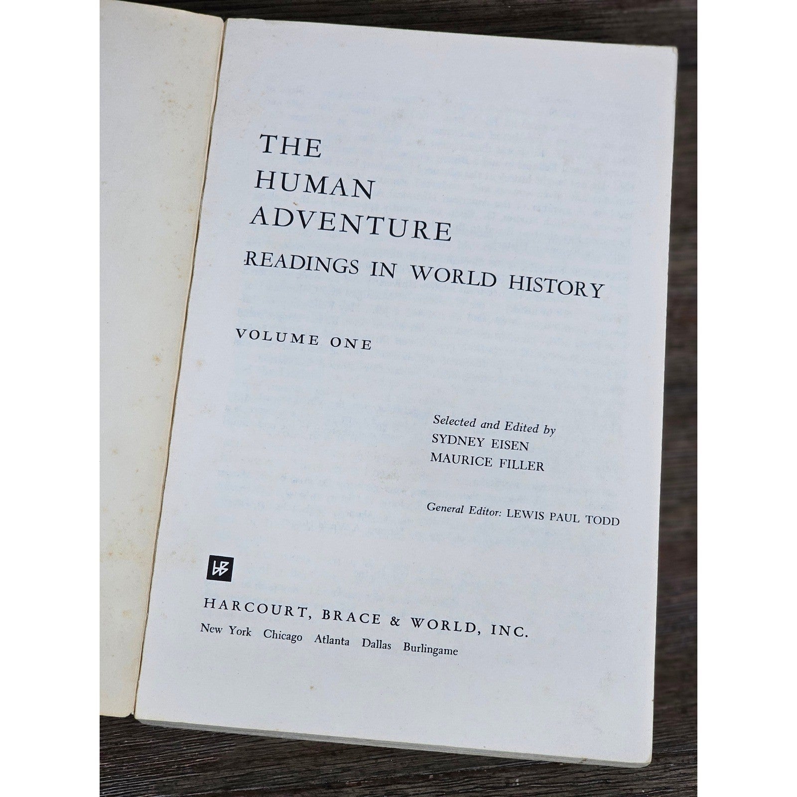 Vintage World History Books Set – The Human Adventure Volumes One & Two (1964)