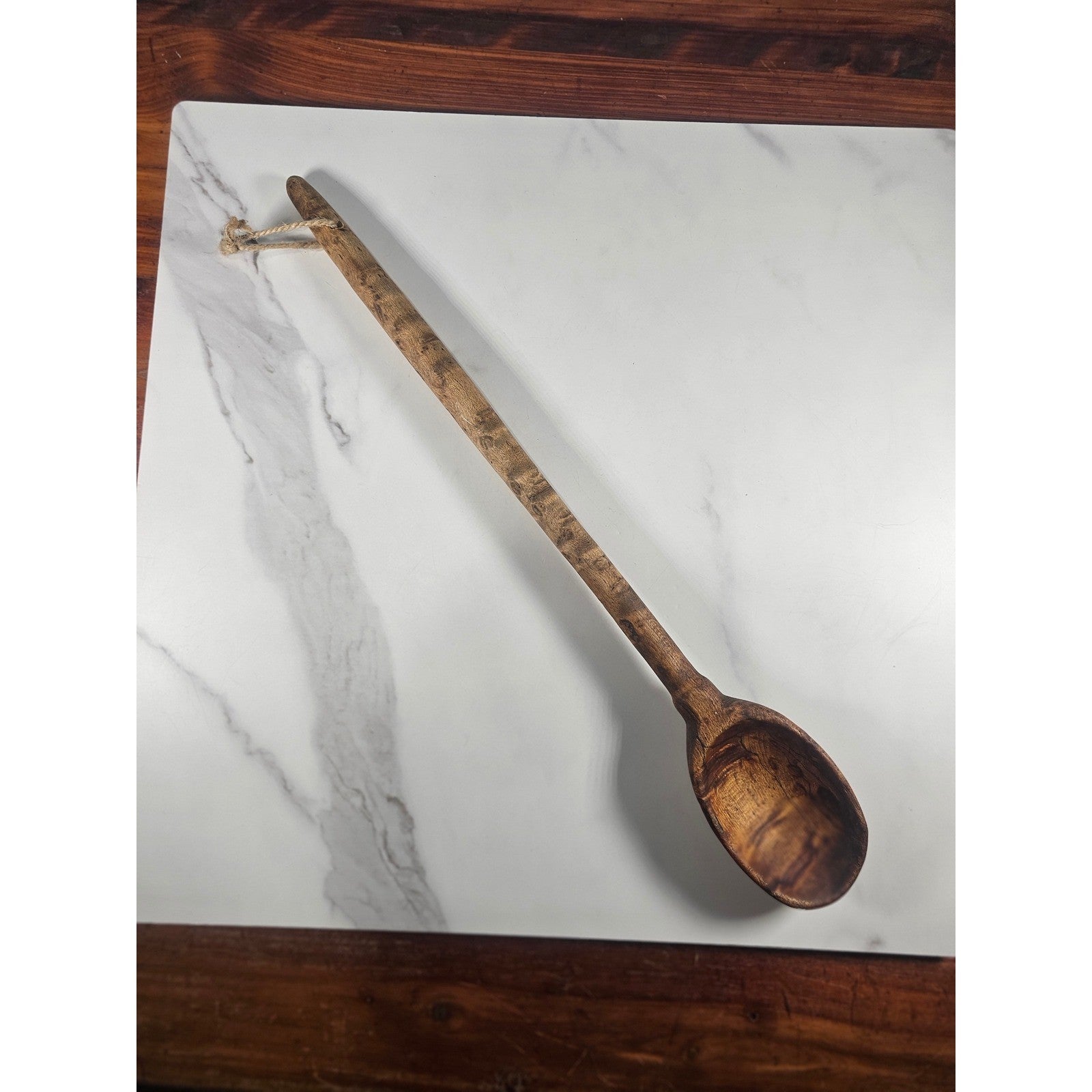 Vintage Wooden Spoon Decor 16.5" Rustic Farmhouse Kitchen Accent