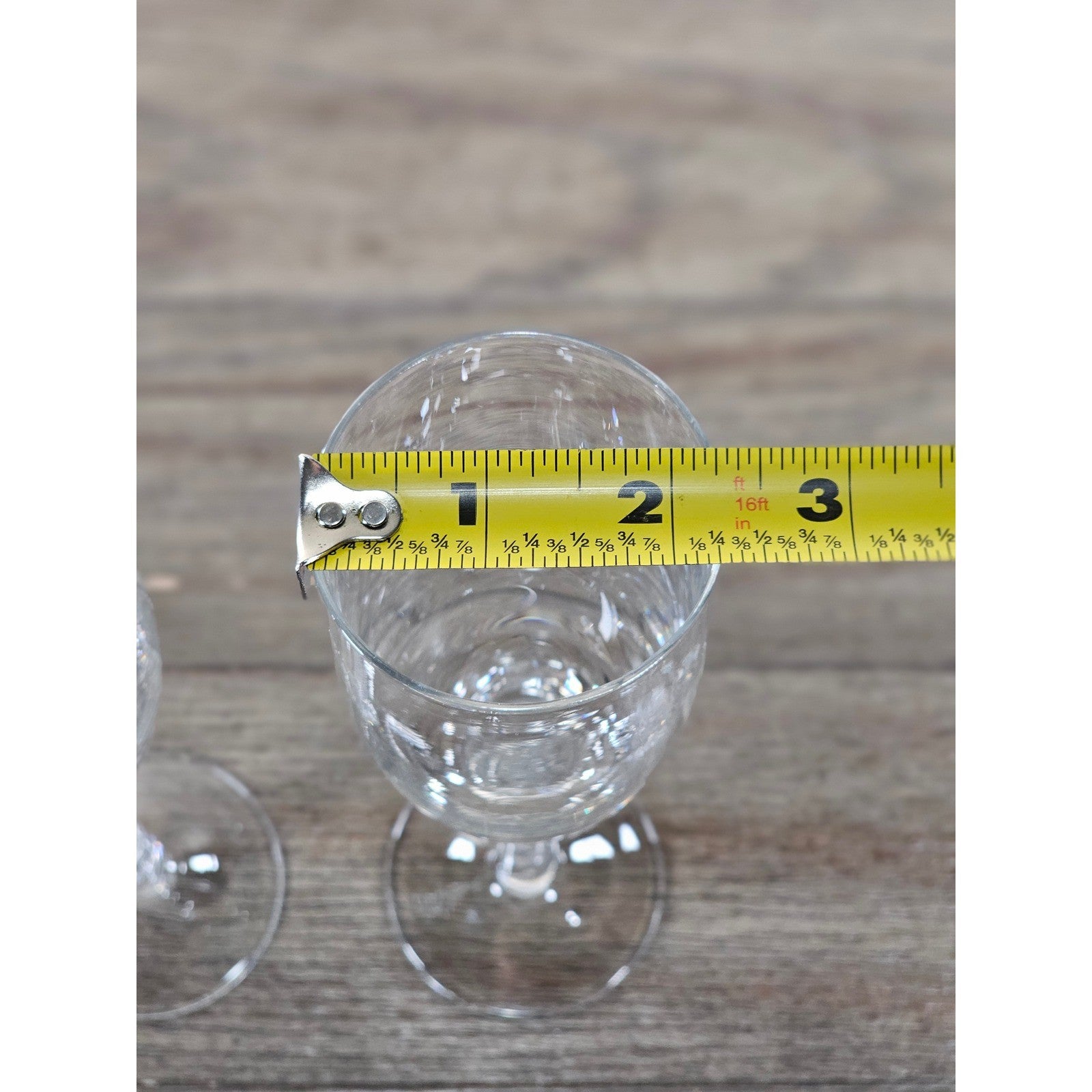 Vintage Clear Crystal Champagne Flutes Set of 2 Twisted Stem