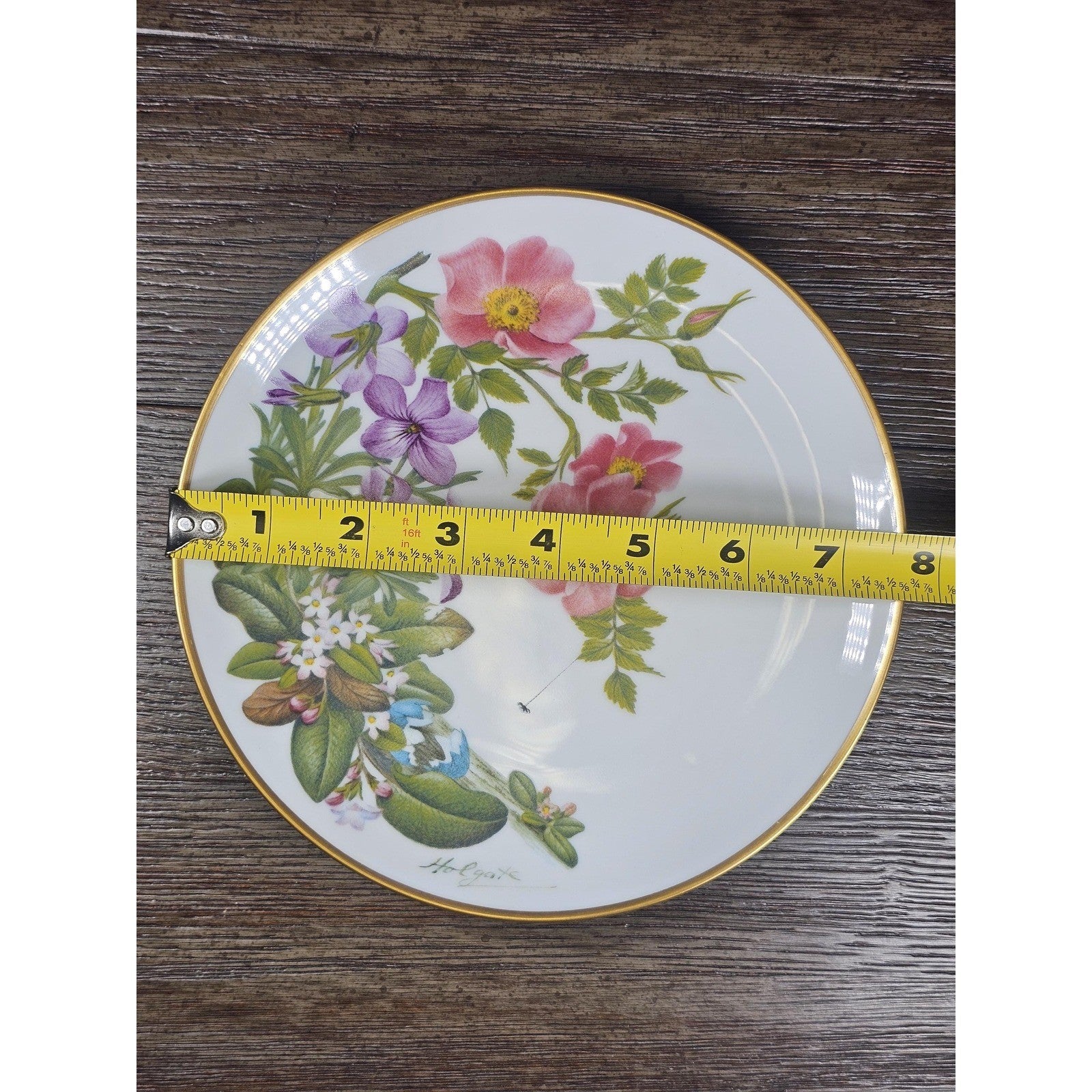 Franklin Mint Cape Cod Wildflowers Plate 1978 Porcelain