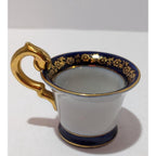 Vintage German Demitasse Cup Gold Plated Floral Eger Co