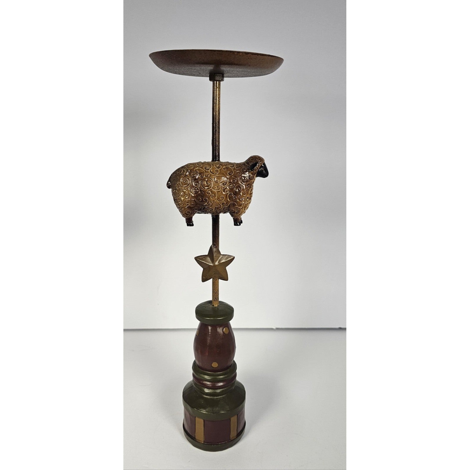 Kirkland's Farmhouse Animal Candle Holders Pig Cow Sheep Rustic Decor