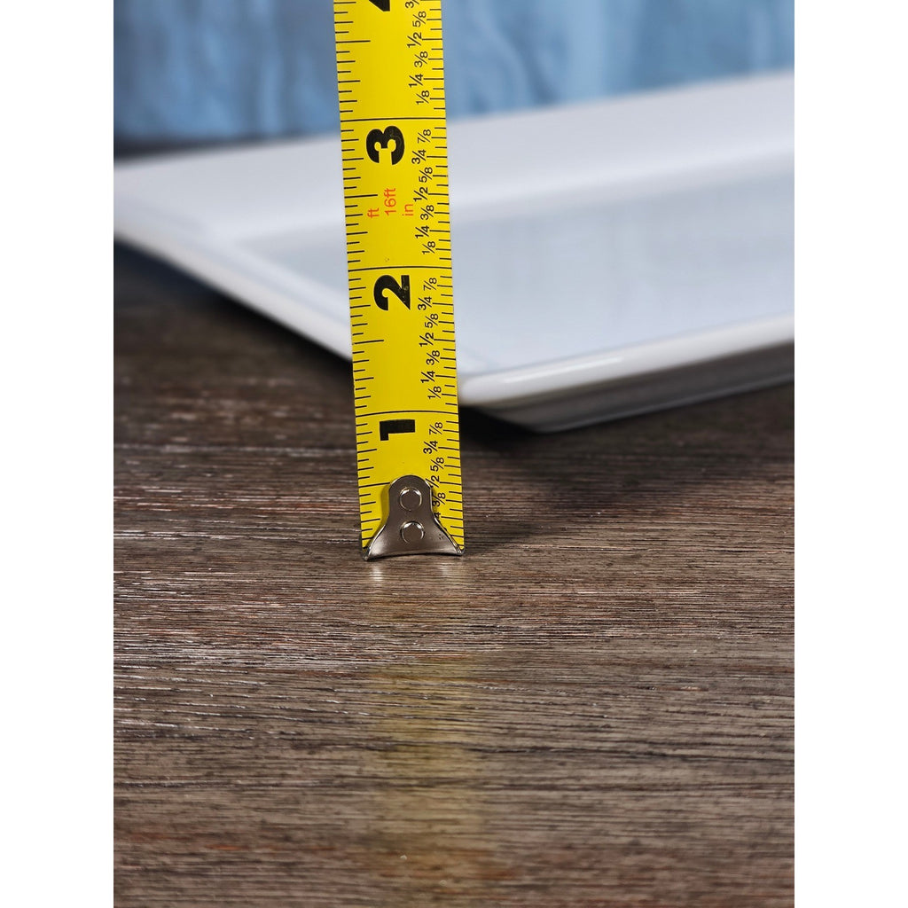 Better Homes & Gardens White Rectangular Serving Platter 14.5 Inch