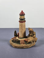 Vintage Ks Collection Lighthouse Figurine 1990s Hand-Painted Keepsake