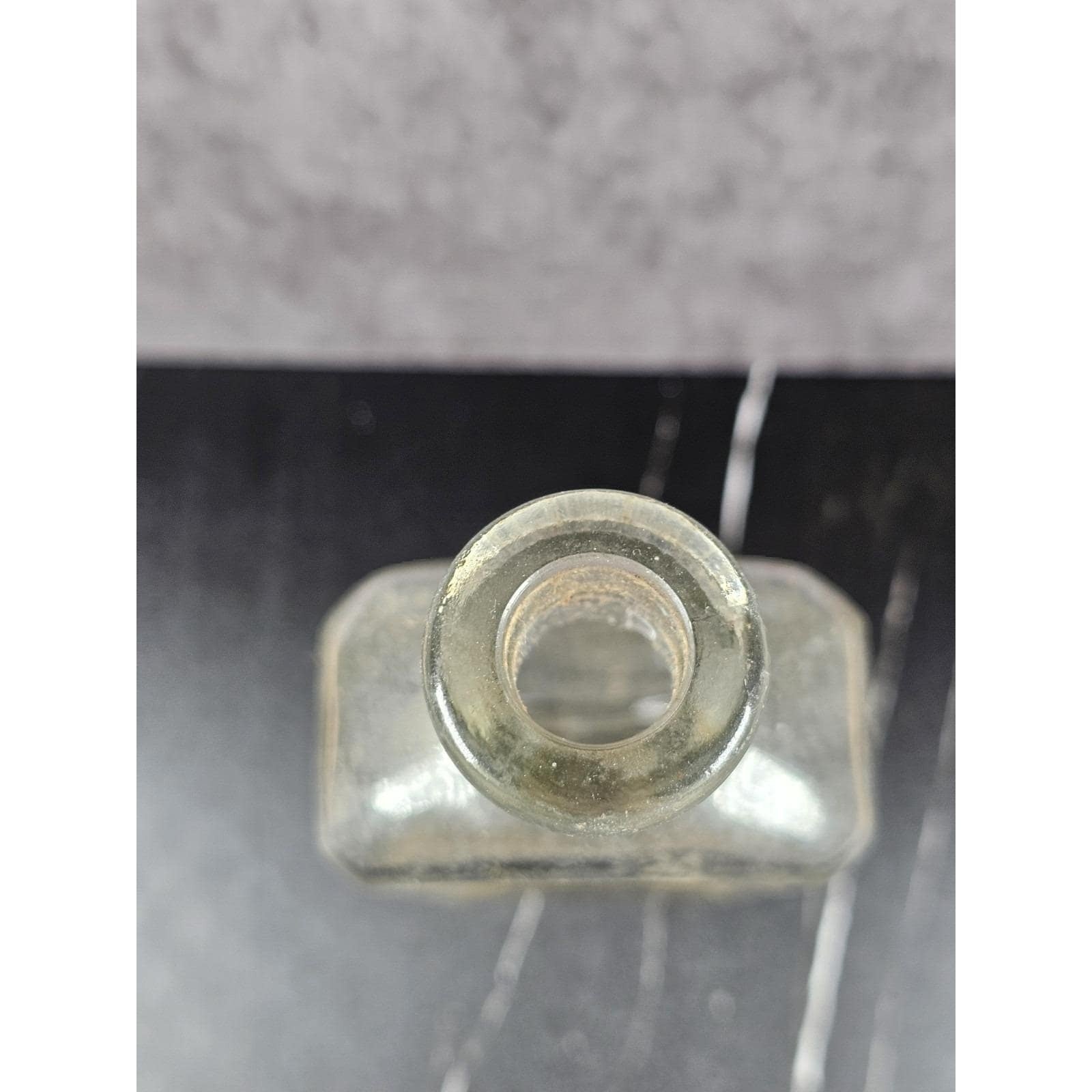 Vintage Rawleighs Embossed Medicine Bottle Clear Glass Apothecary
