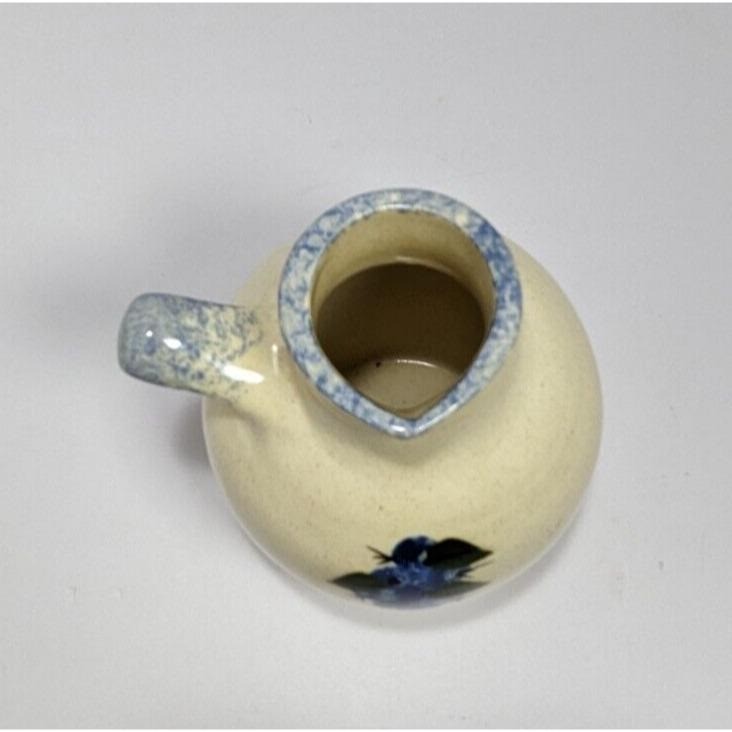 Stoneware Vase Blueberry Design Rustic Ceramic Vase