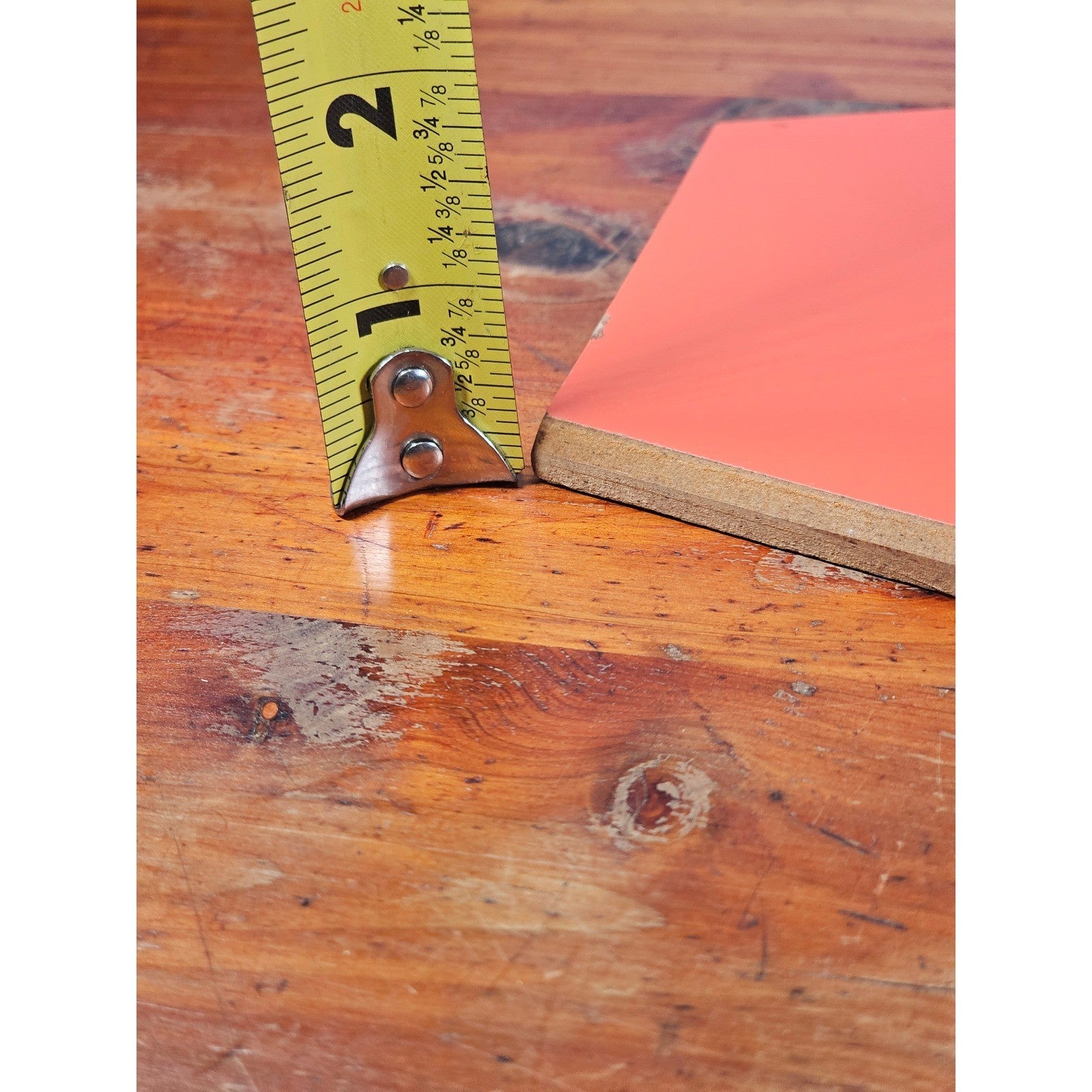 Vintage Ford Model T 1908 Print Mounted on Red Board, 11.5 x 8