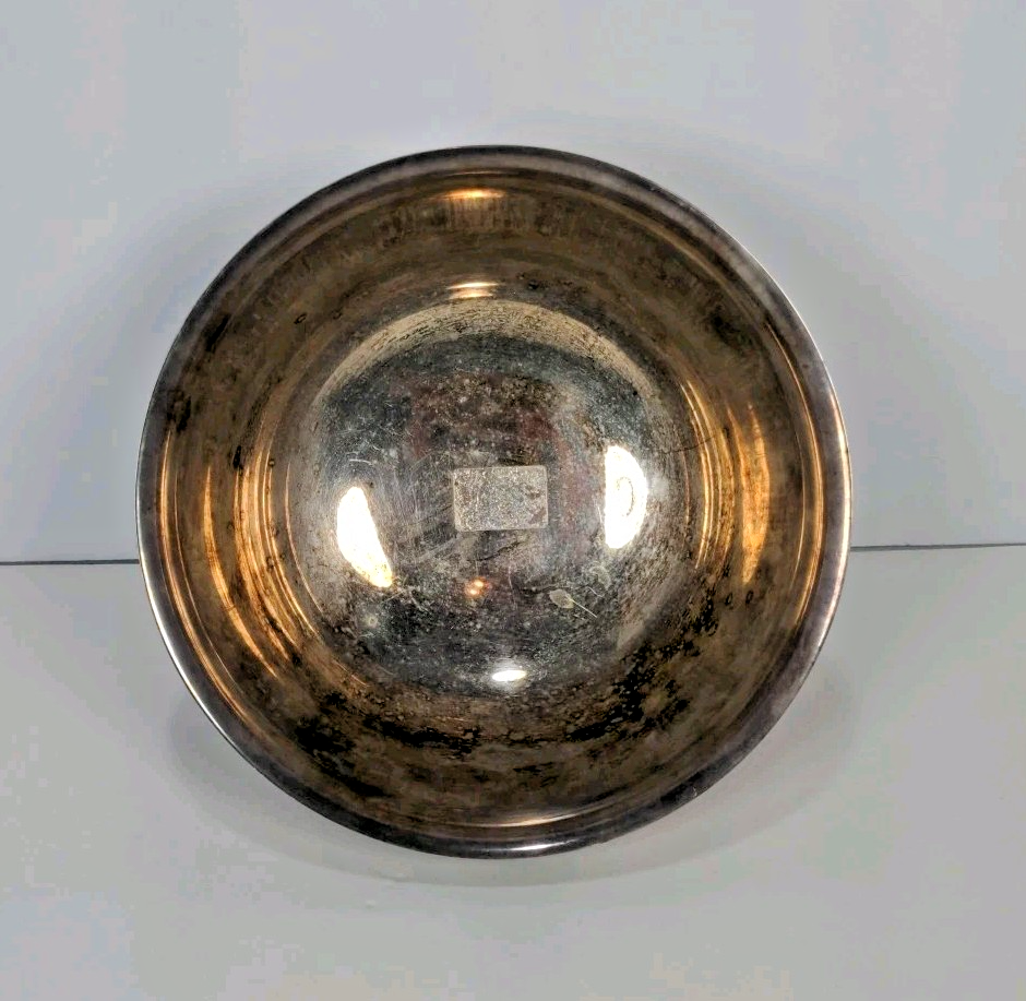 Vintage Webster Wilcox International Silver Co Silver-Plated Oval Bowl 4″×7″