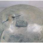 Salt Marsh Pottery Flowering Maple Wall Art Dish