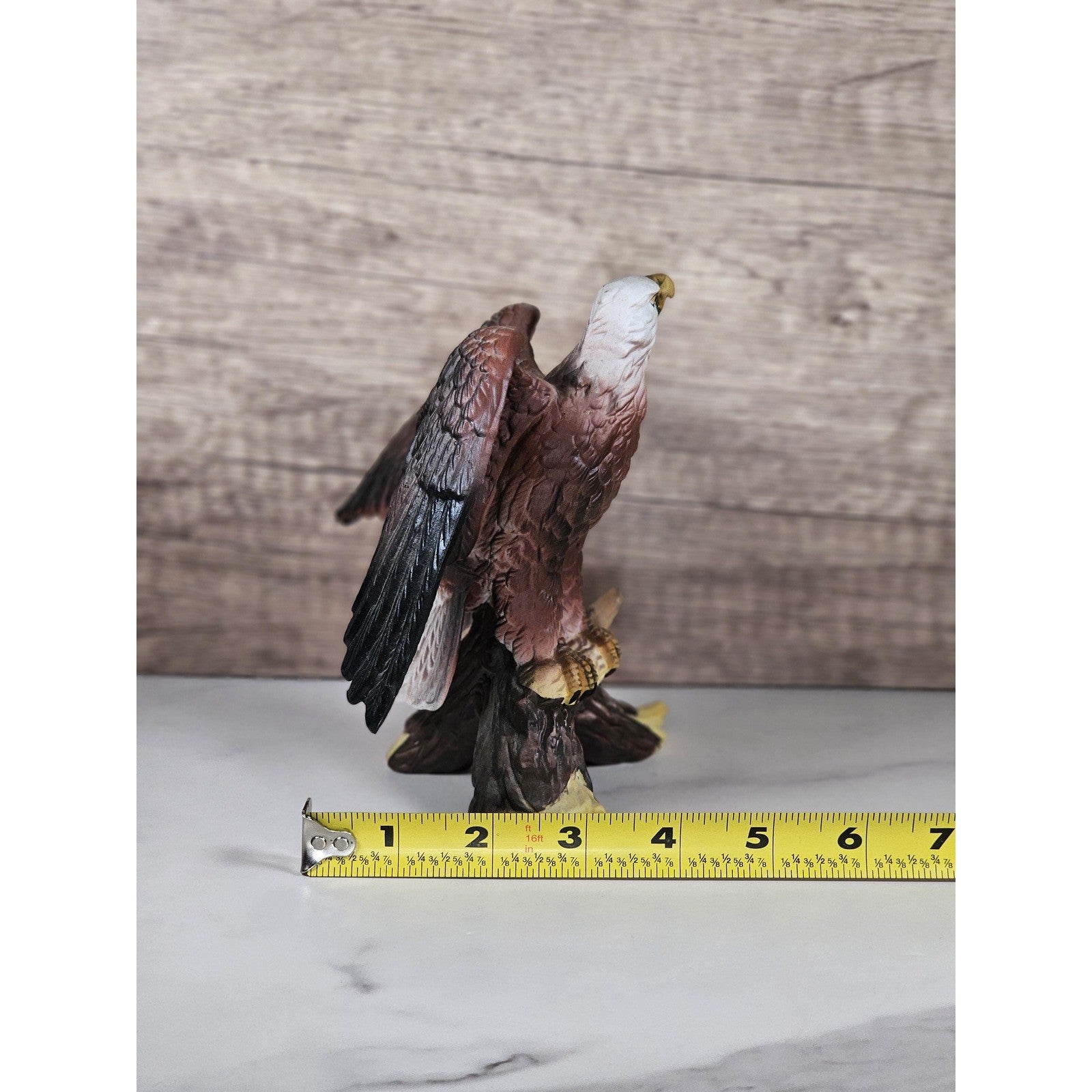 Vintage Bald Eagle Figurine Resin American Eagle Statue