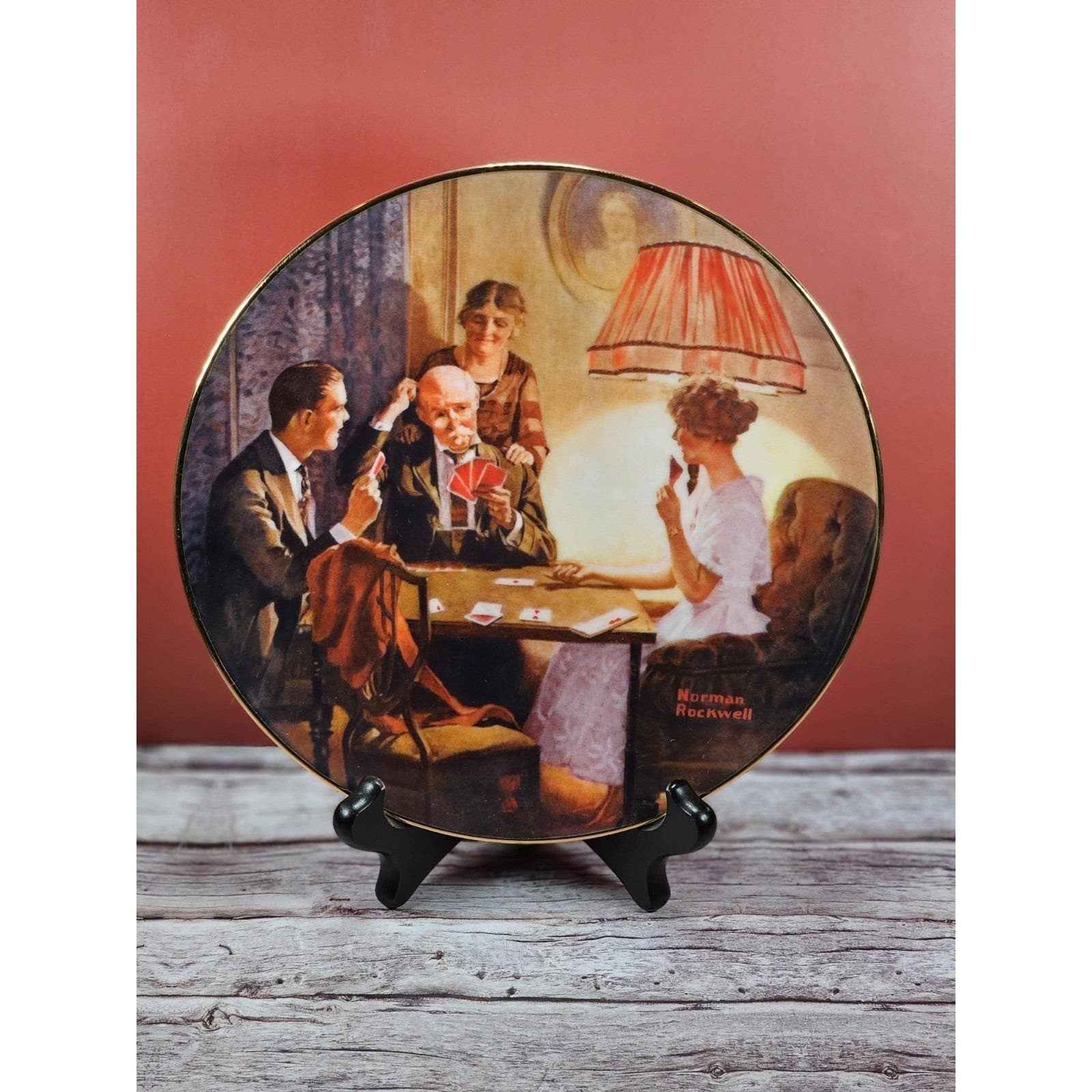 Norman Rockwell Collector Plate This Is The Room That Light Made 8.5"
