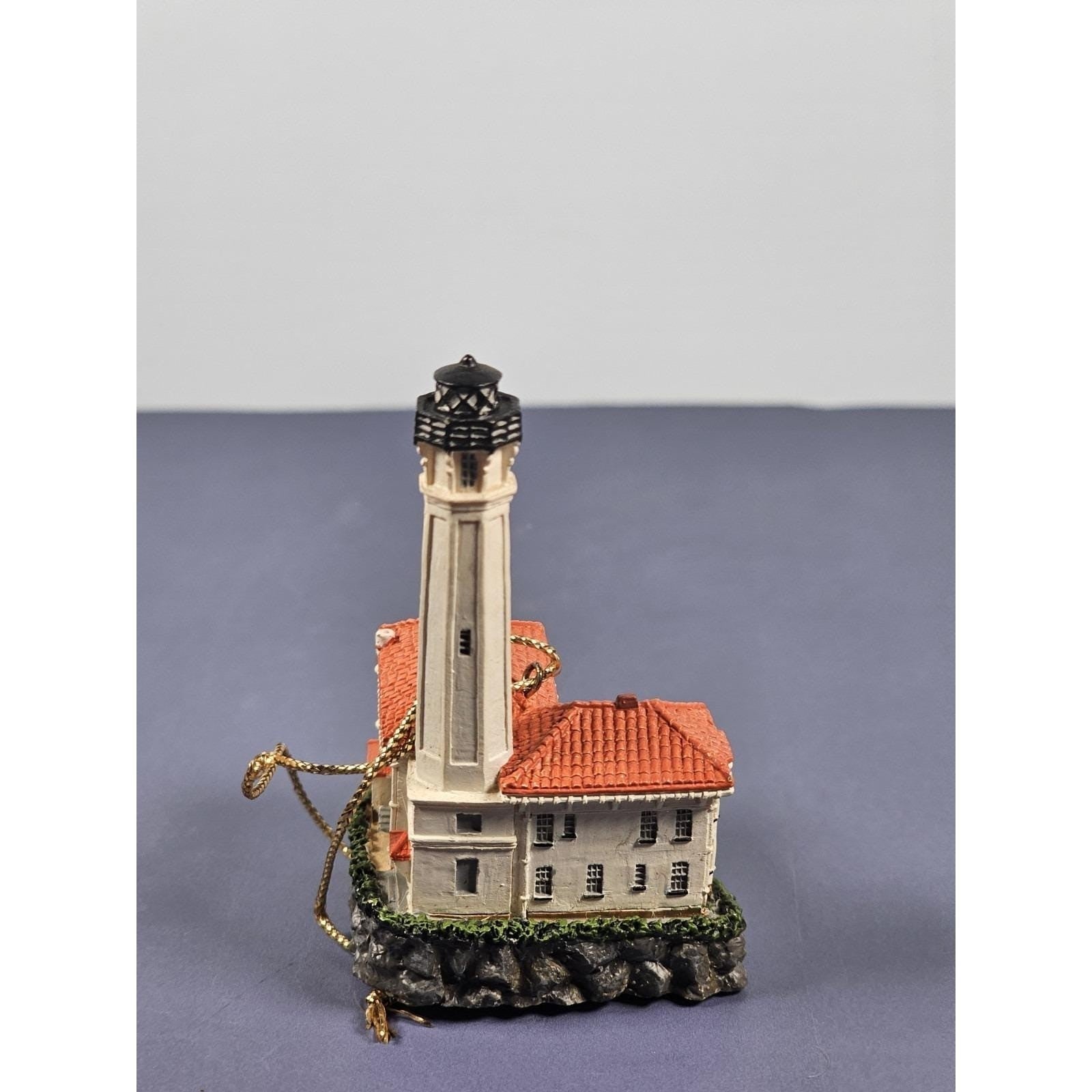 Lefton Alcatraz Lighthouse Ornament 1998 Coastal Decor Collectible