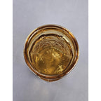 Vintage Wheaton Amber Eagle Juice Glass | 1970s New Jersey Glassware