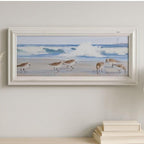 Jacqueline Penney Coastal Shorebirds Lighthouse Framed Art Signed