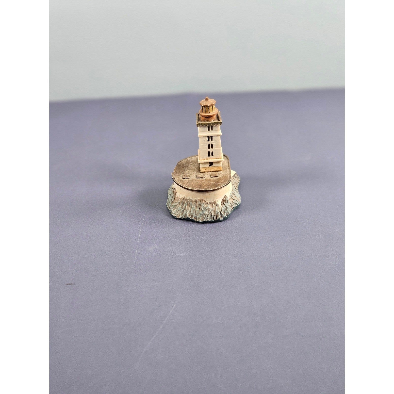 St. George Reef Lighthouse Thimble Miniature Coastal Decor Collectible Chipped