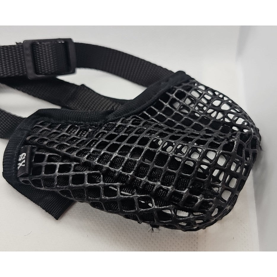 Mayerzon XS Black Dog Muzzle Adjustable Basket Style Pet Accessory