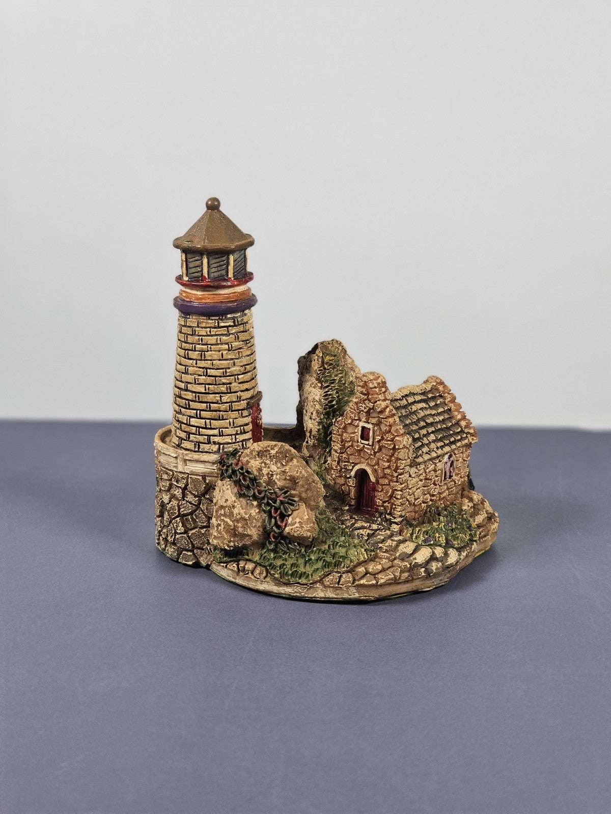 Vintage Lighthouse Figurine Ks Collection 1990s Coastal Decor Hand-Painted Colle