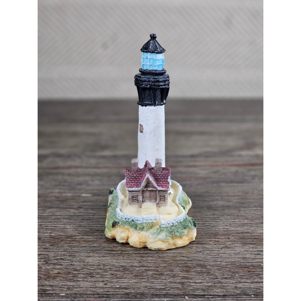 Resin Lighthouse Figurine Coastal Decor Mini Lighthouse Nautical Accent