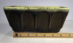 Vintage Hull USA Brown Drip Glaze Rectangular Planter F12 Mid-Century Pottery