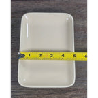 Old Pottery Company Rectangular Dish 7x5 Cream Stoneware Tray