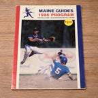 Maine 1986  Guides Baseball Program July 4 Pawtucket Red Sox Insert