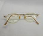 Essence Essentials 2008 Gold/Silver Woman Eyeglasses Half-Rim 48 21 140mm w/case