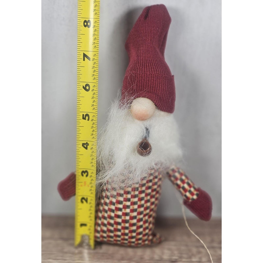 Winter Gnome Shelf Sitter Rustic Christmas Decor 8 Inch