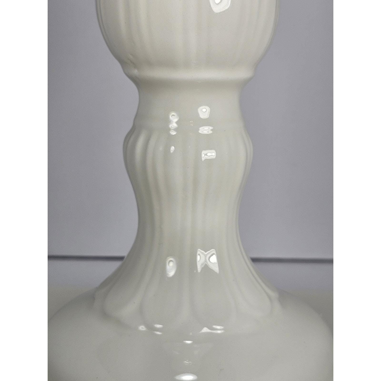 Williams Sonoma Candle Holder White Porcelain Italy Tall