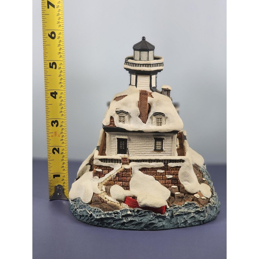 Harbour Lights Colchester Reef Lighthouse 1996 COA Winter