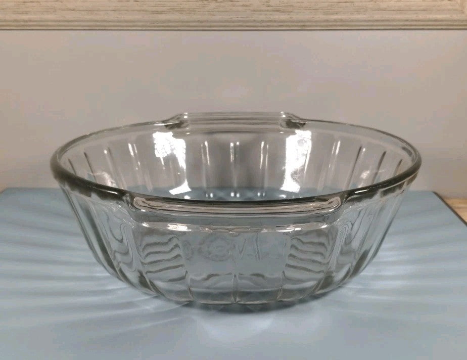 Anchor Hocking 9″ Clear Glass Casserole Dish – Heavy USA Bakeware, Used Conditio