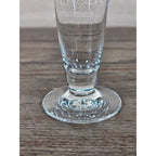 Vintage Clear Pilsner Glass 9" Tall Stemmed Beer Glass