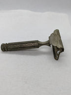 Antique Gem Junior Single-Edge Safety Razor With Ornate Handle - Collectible Vin