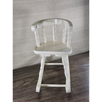 Vintage Wooden Doll Rocking Chair White 16" Cottage Style 80s 90s