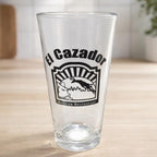 El Cazador Pint Glass Mexican Restaurant Logo 16oz Barware