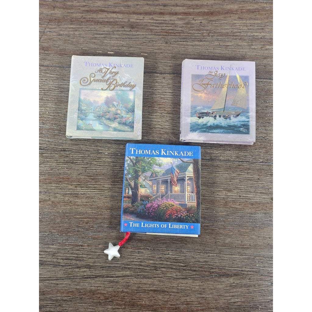 Thomas Kinkade Mini Gift Book Set of 3 Small Hardcover Keepsakes