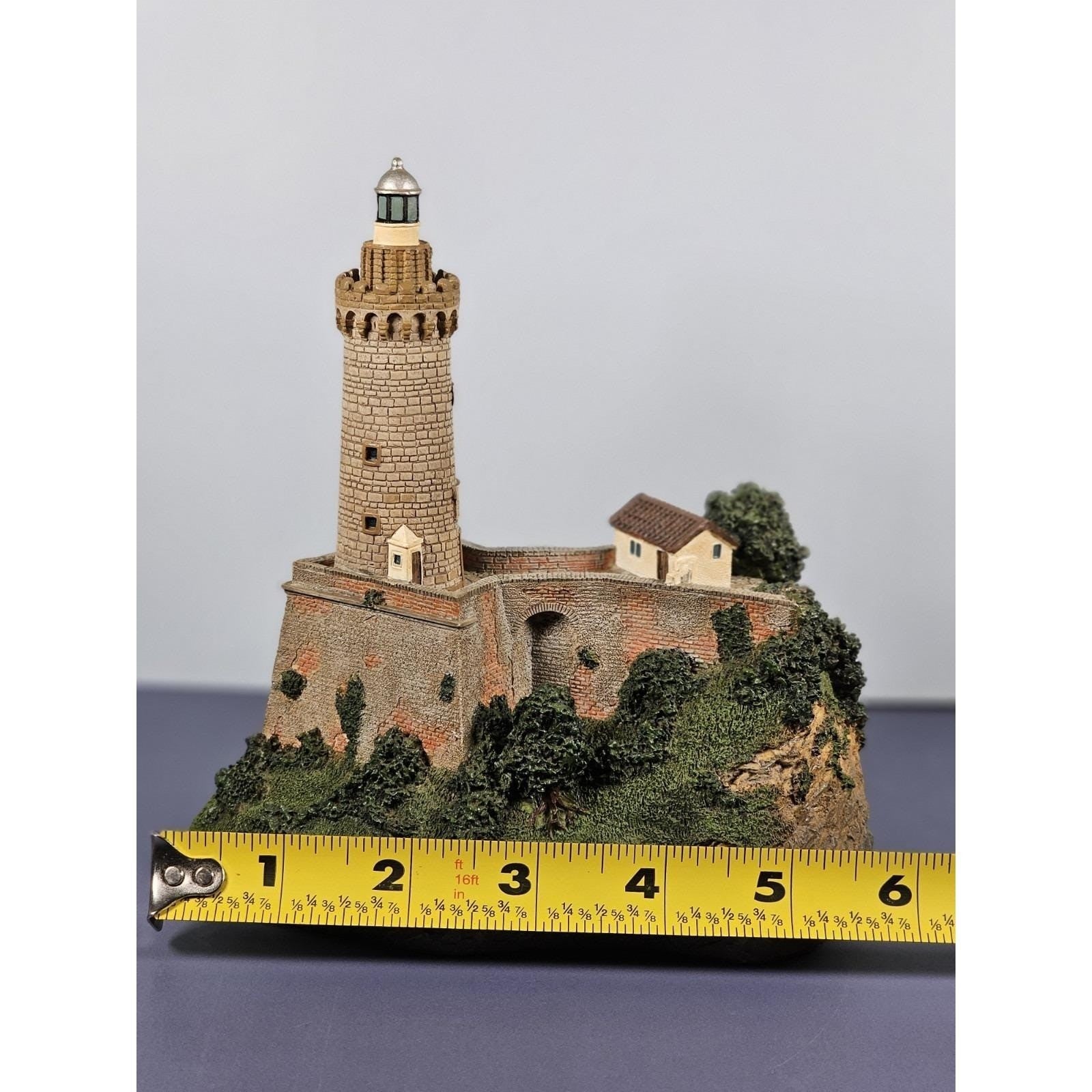 Danbury Mint Portoferráio Lighthouse Figurine COA Elba Island